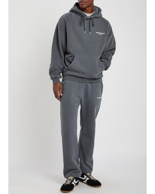 MKI Miyuki-Zoku Gray Design Studio Hooded Cotton-Blend Sweatshirt for men