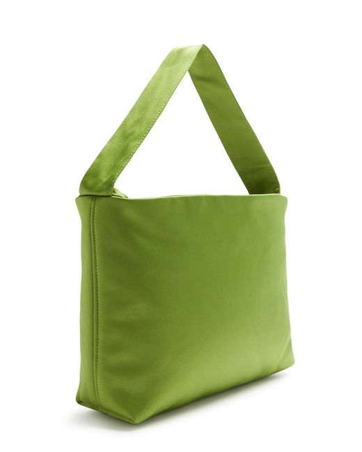 Soriano Van Gaever Green Tara Satin Top Handle Bag