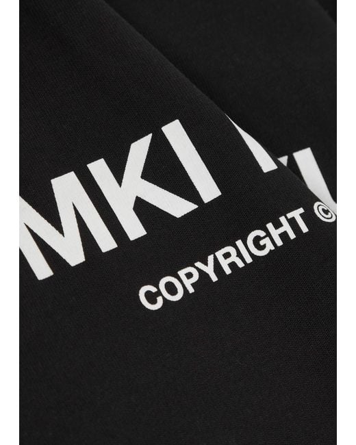 MKI Miyuki-Zoku Black Design Studio Logo-Print Cotton T-Shirt for men