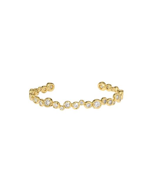 Alexis White Asterales 14K-Plated Cuff