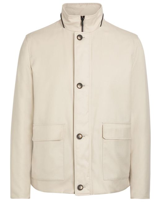 Herno Natural Reversible Cashmere And Silk-Blend Jacket for men