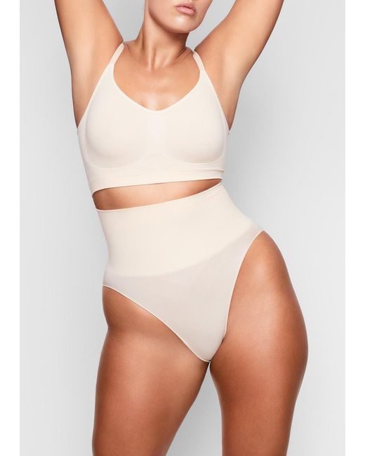 Skims White Seamless Sculpt Bralette