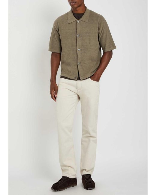 Citizens of Humanity Natural Elijah Straight-Leg Cotton-Blend Trousers for men
