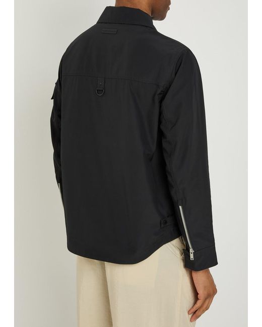 Moose Knuckles Black Charlesbourg Shell Overshirt for men