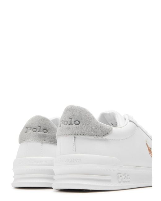 Polo Ralph Lauren White Heritage Court Ii Leather Sneakers for men