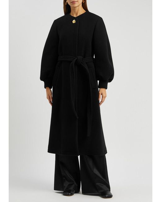 Chloé Black Wool-blend Coat