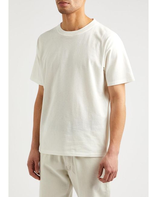 Saint Laurent White Cotton T-shirt for men