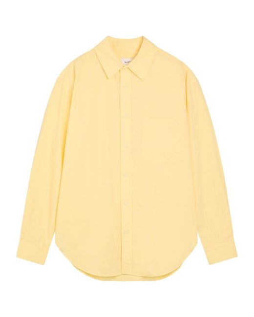 Matteau Yellow Cotton-Poplin Shirt