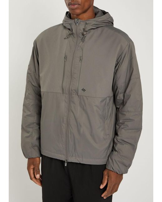 Represent Gray Padded Nylon Jacket for men