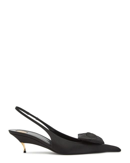 Saint Laurent Black Calf Leather Dakota 50 Sandals