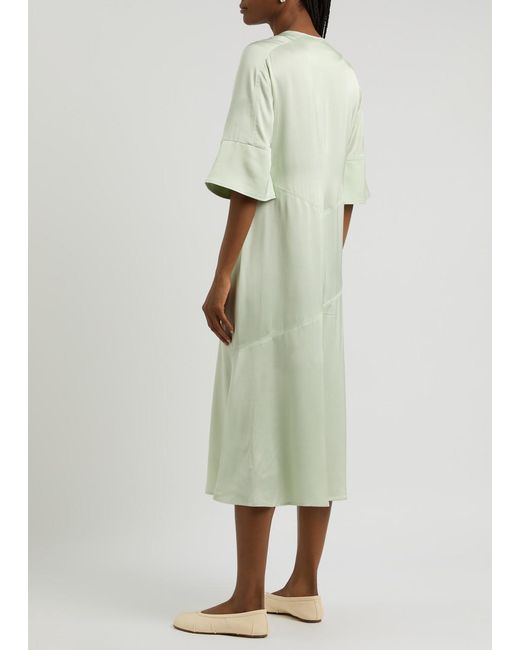 green short long sleeve dress Hunter Green Short Sleeve Mini T-Shirt Dress -All Dresses main image 0
