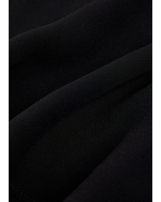 Reformation Black Dorthea Georgette Top