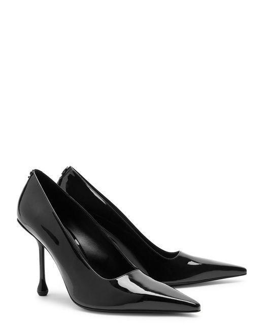 Jimmy Choo Ixia 95 Leather Pumps in Black | Lyst
