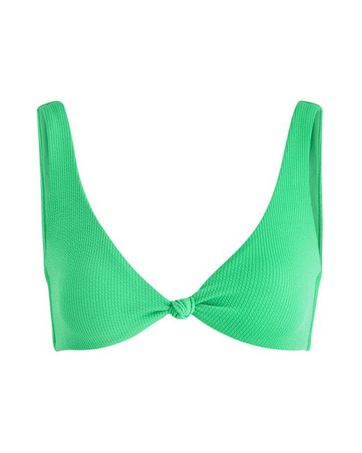 Melissa Odabash Green Ibiza Ribbed Bikini Top