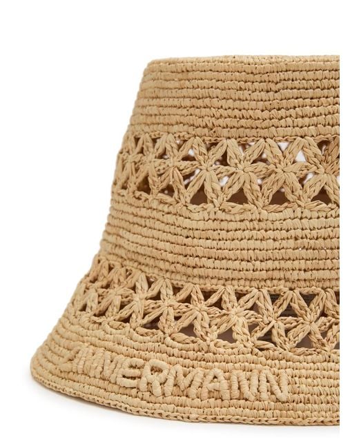 Zimmermann Natural Raffia Bucket Hat