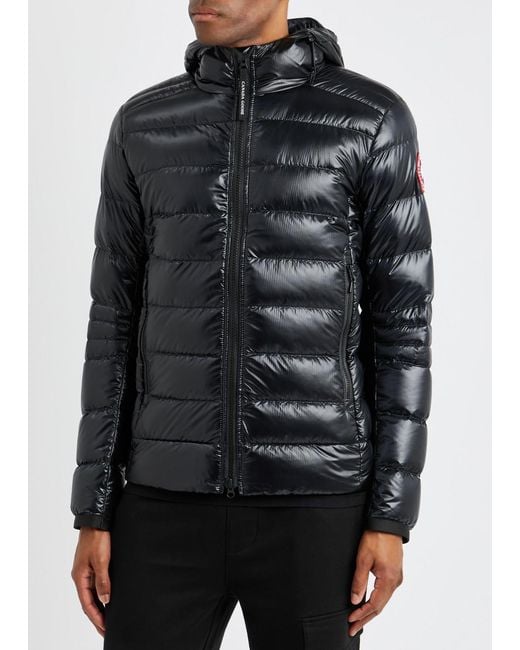 Canada Goose Black Crofton Quilted Shell Jacket for men