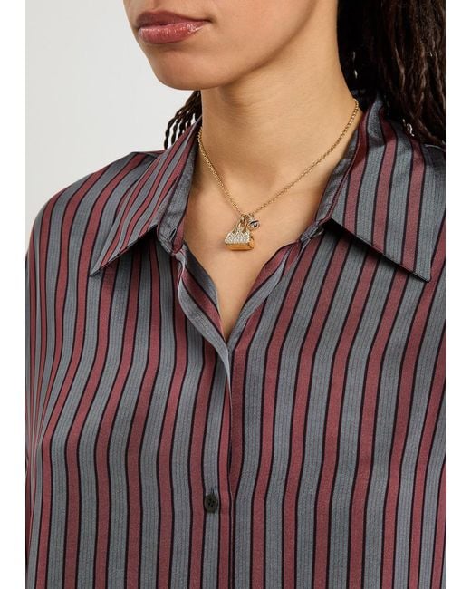 Vivienne Westwood Metallic Yasmine Crystal-Embellished Pendant Necklace