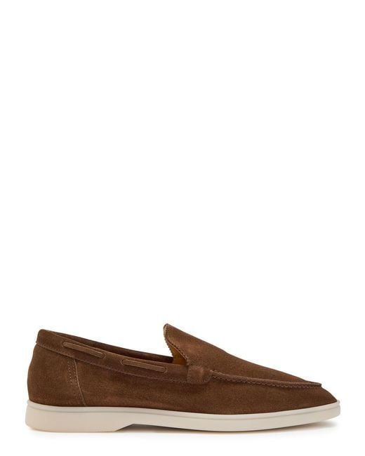 Aurélien Brown Yacht Suede Loafers for men