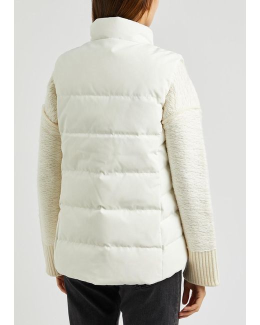 Canada Goose White Freestyle Quilted Arctic-tech Shell Gilet