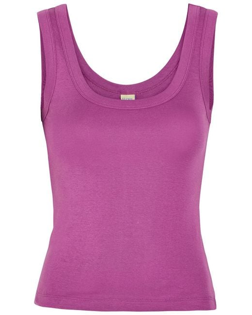 Flore Flore Purple Hillie Cotton Tank