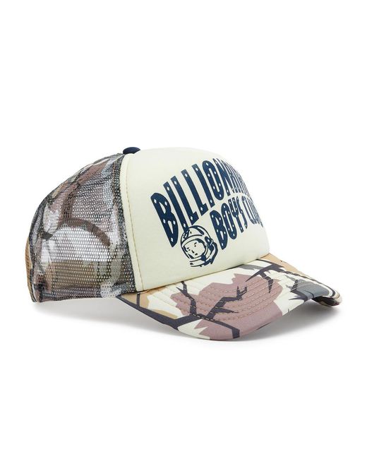 BBCICECREAM Multicolor Camo Arch Printed Jersey Trucker Cap for men