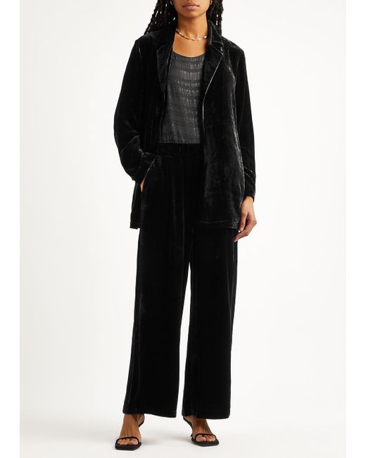 Eileen fisher velvet on sale blazer