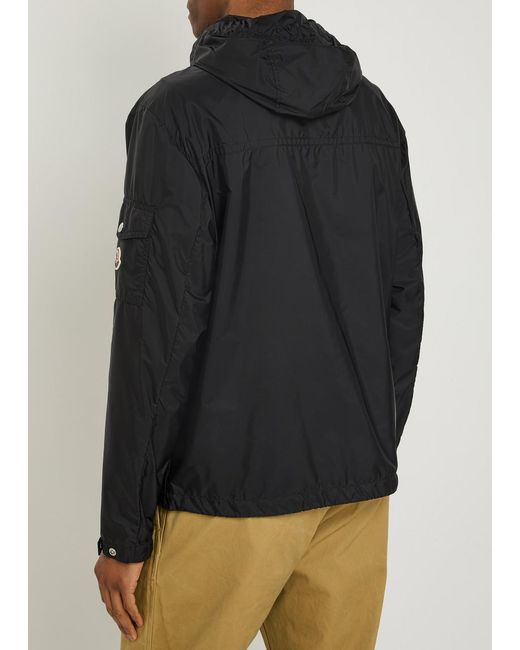 Moncler Black Etiache Hooded Shell Jacket for men