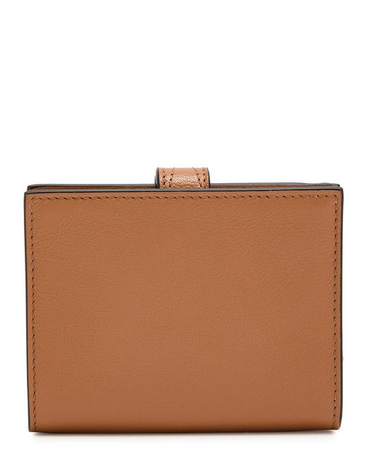 Chloé Brown Paddington Grained Leather Wallet