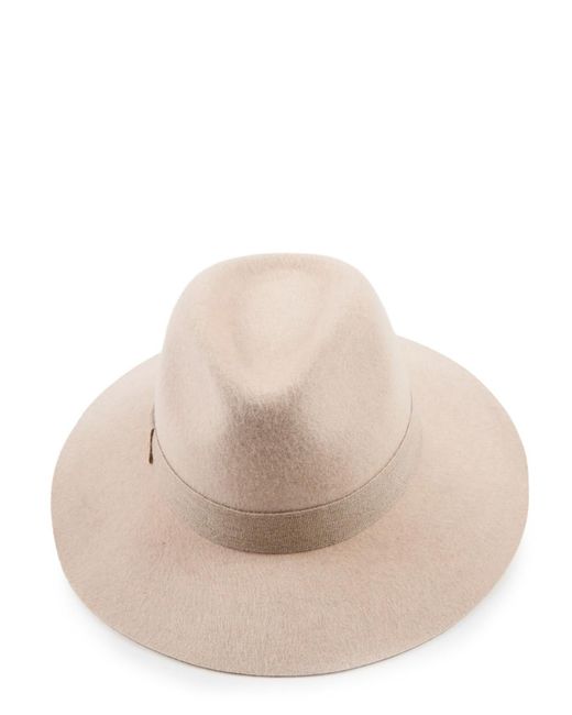 Eugenia Kim Natural Georgina Wool Fedora Hat