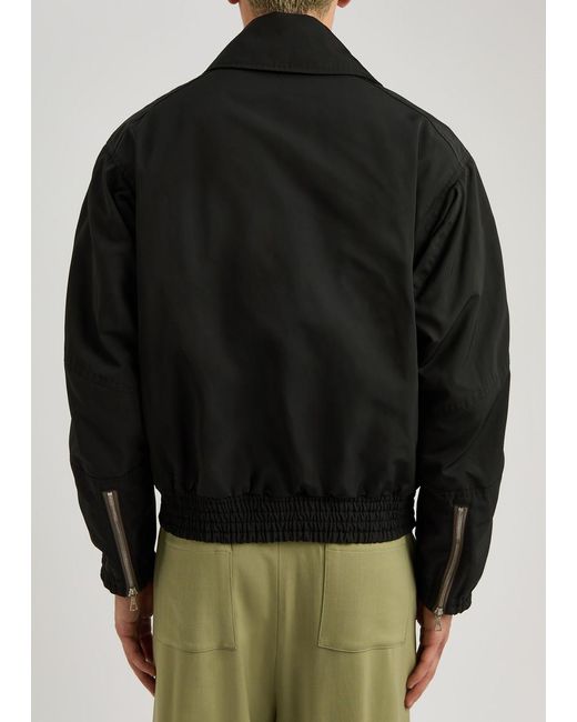 Dries Van Noten Viller Nylon Bomber Jacket in Black for Men | Lyst Dries Van Noten Viller Nylon Bomber Jacket in Black for Men | Lyst