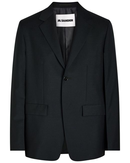 Jil Sander Black Wool Blazer for men