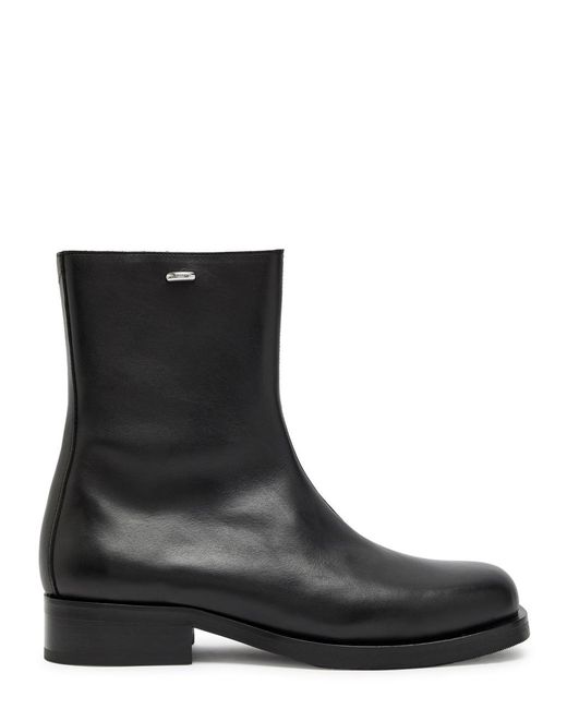 Our Legacy Black Camion Leather Ankle Boots for men