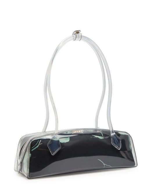 Alaïa White Le Teckel Medium Floral Pvc Shoulder Bag
