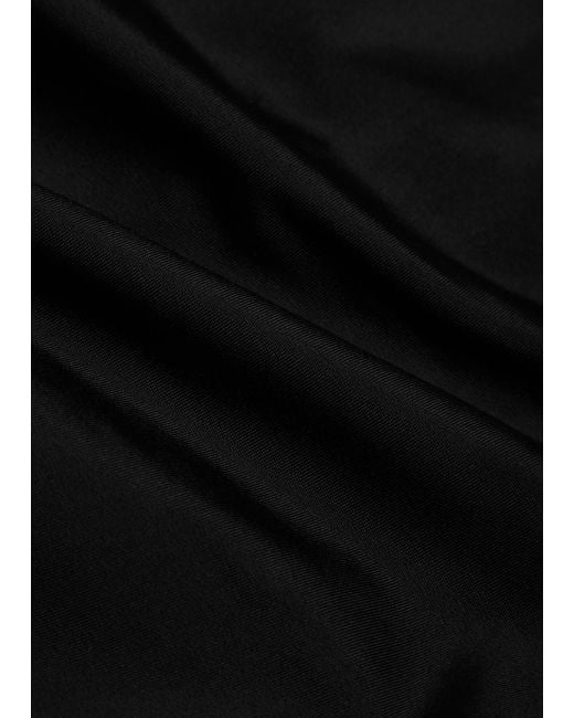 SOLAQUA Black Contrast-Trim Bikini