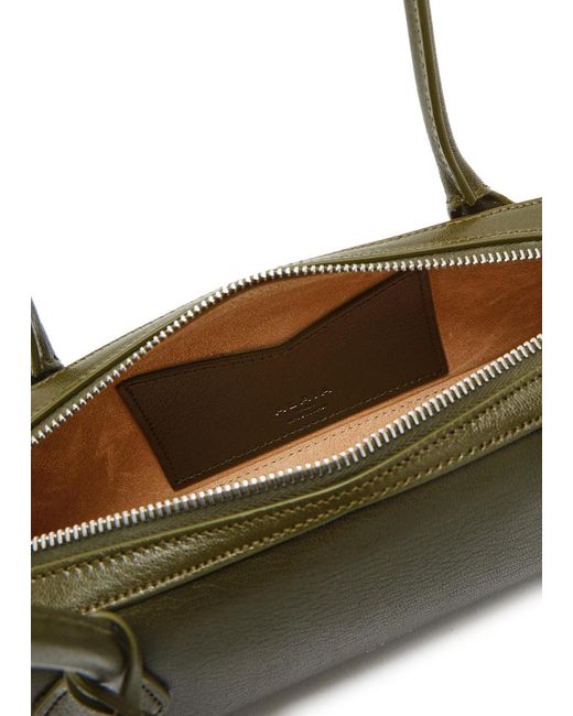 Alaïa Green Le Teckel Small Grained Leather Shoulder Bag