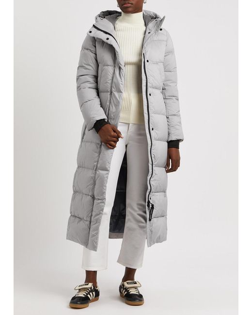 Canada Goose Gray Alliston Quilted Feather-light Shell Parka