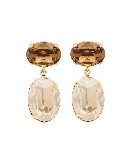 Jennifer Behr Metallic Lenora 18Kt-Plated Drop Earrings