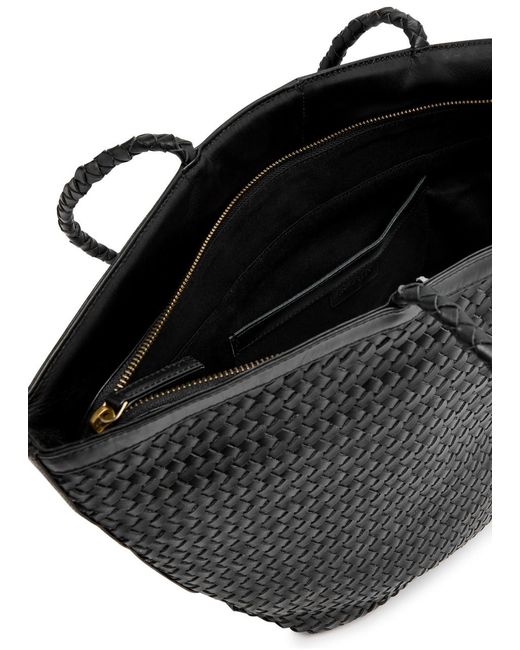 Bembien Black Marcia Woven Leather Tote