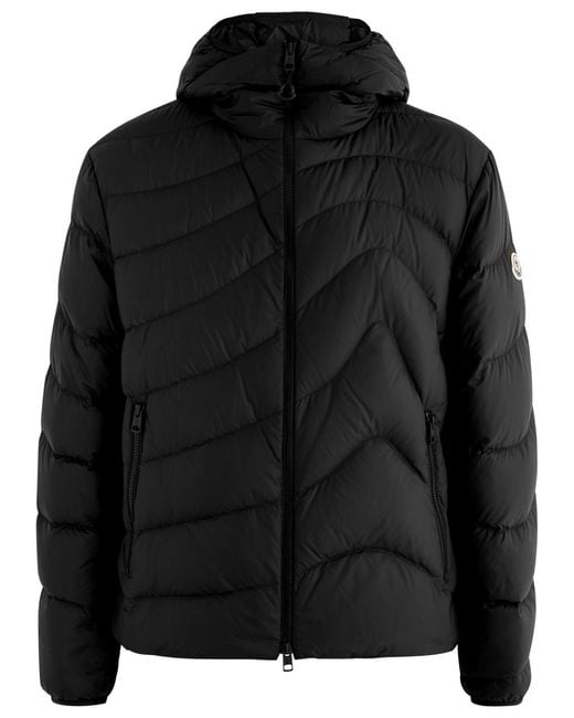 Moncler Black Zephyros Quilted Shell Jacket for men
