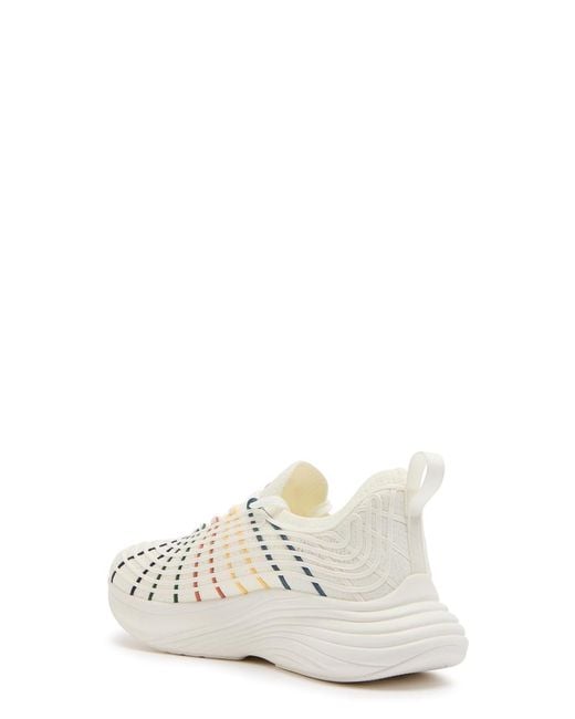 Athletic Propulsion Labs White Techloom Zipline Embroidered Knit Sneakers