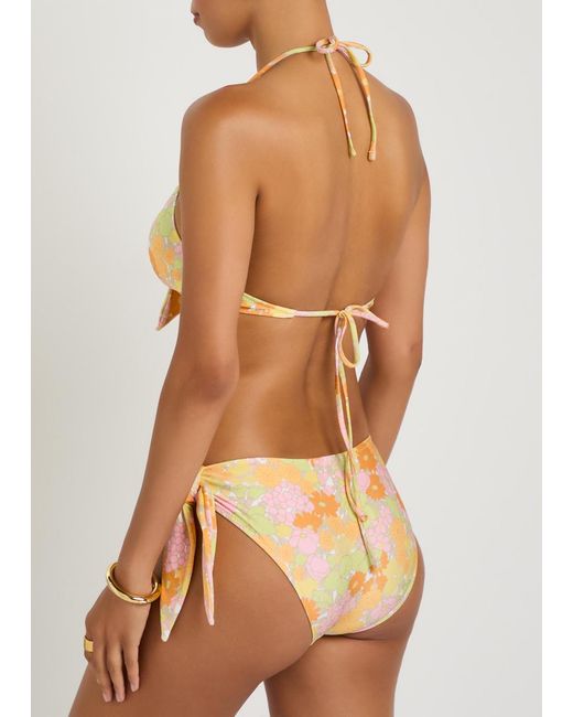 Chloé White Floral-Print Bikini Briefs