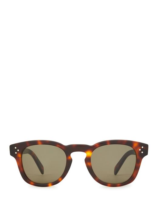 Céline Brown Round-frame Sunglasses , Designer-stamped Arms, 100% Uv Protection
