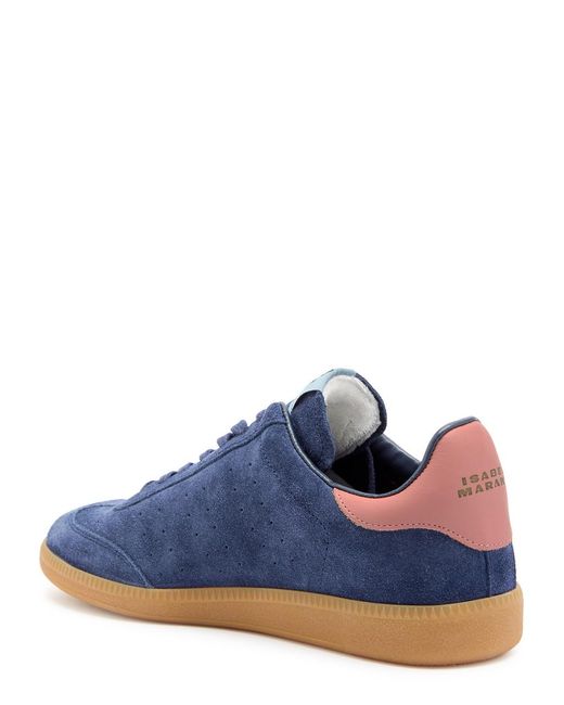 Isabel Marant Blue Bryce Suede Sneakers