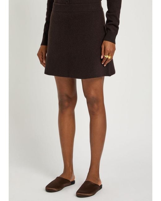 Lisa Yang Black Clare Cashmere Mini Skirt