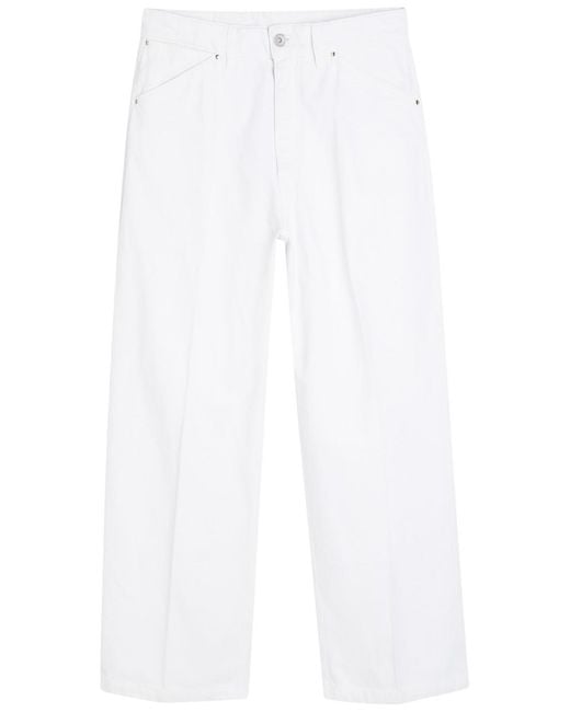 Lemaire White Wide-Leg Denim Jeans for men