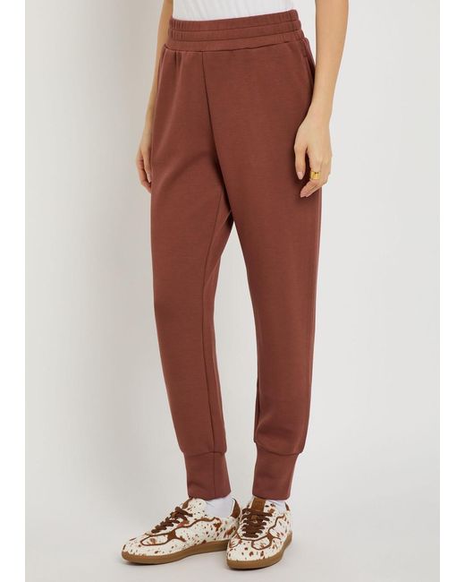 Varley Red The Slim Cuff 27.5 Stretch-Jersey Sweatpants