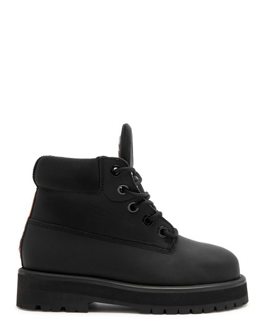 PDF CHANNEL Strada Gum Leather Boots in Black for Men | Lyst
