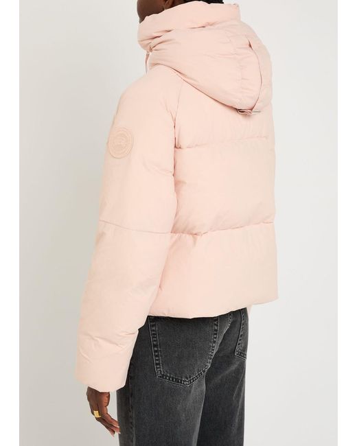 Canada Goose Pink Chilliwack Quilted Hooded Nylon Jacket