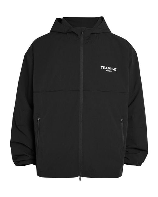 Represent Black 247 Hooded Shell Jacket for men