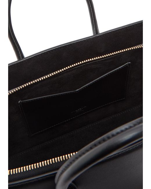 Alaïa Black Delta Small Leather Top Handle Bag